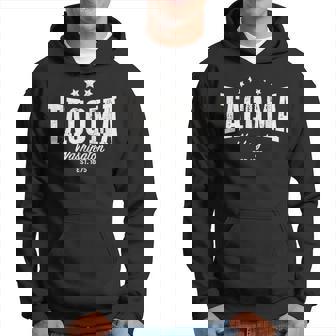 Vintage Tacoma Wa Home City Pride Distressed Hoodie | Mazezy