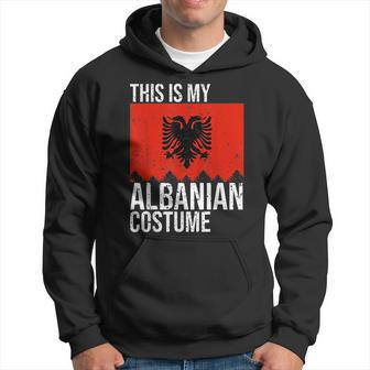 Vintage This Is My Albanian Flag Costume For Halloween Halloween Funny Gifts Hoodie | Mazezy