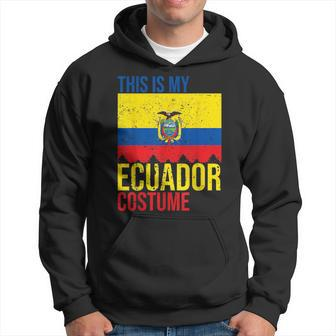 Vintage This Is My Ecuador Flag Costume For Halloween Ecuador Funny Gifts Hoodie | Mazezy DE