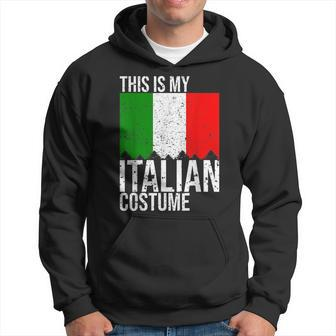 Vintage This Is My Italian Flag Costume For Halloween Halloween Funny Gifts Hoodie | Mazezy