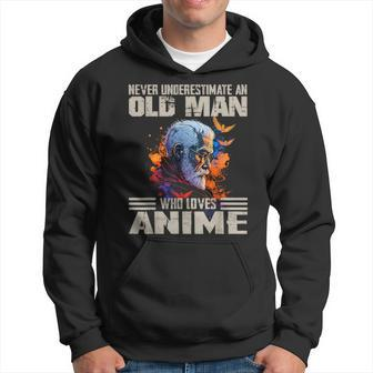 Vintage Never Underestimate An Old Man Who Loves Anime Cute Hoodie | Seseable CA
