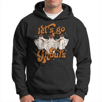 Vintage Western Lets Go Ghouls Halloween Outfit Costumes Halloween Funny Gifts Hoodie | Mazezy