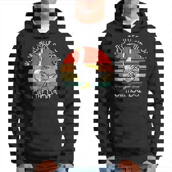 Vintage Worlds Silliest Goose On The Loose Funny Hoodie - Thegiftio UK
