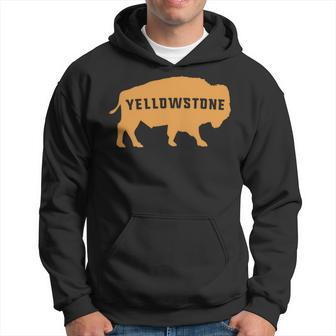 Vintage Yellowstone National Park Retro Bison Souvenir Hoodie | Mazezy