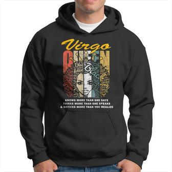 Virgo Queen Birthday Knows More Than She Says Hoodie | Mazezy