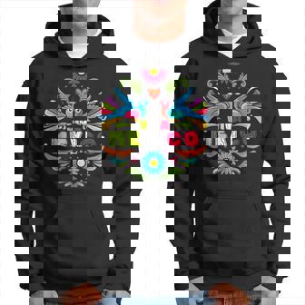 Viva Mexico Patriot Mexican Independence Day Peacock Animal Hoodie | Seseable UK