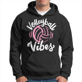 Volleyball Vibes Volleyball Funny Gifts Hoodie | Mazezy
