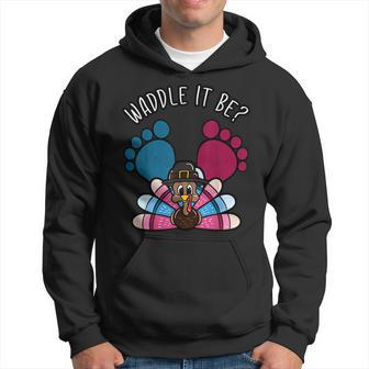 Waddle It Be Thanksgiving Gender Reveal Party Baby Hoodie | Mazezy