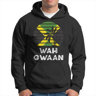Wah Gwaan Jamaica Saying Jamaican Flag Jamaican Hoodie - Thegiftio UK