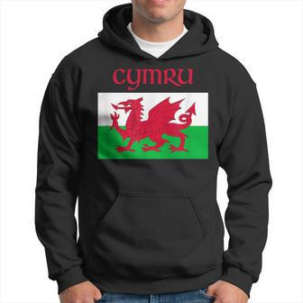 Wales 'Cymru' Welsh Flag Proud Te Be Welsh Rugby Hoodie | Mazezy