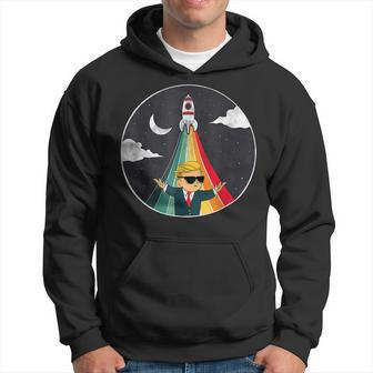 Wallstreetbets Wall Street Bets Wsb Funny To The Moon Gme Moon Funny Gifts Hoodie | Mazezy