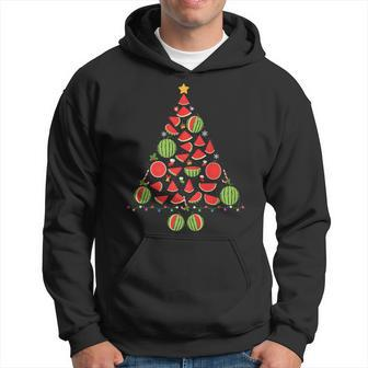 Watermelon Christmas Tree Ugly Christmas Sweater Hoodie - Monsterry CA