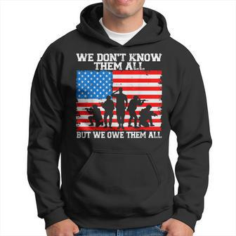 We Dont Know Them All But We Owe Them All Veteran Day Flag Hoodie | Mazezy