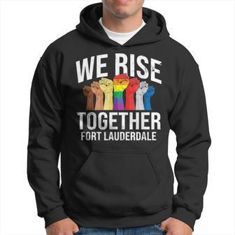 We Rise Together Fort Lauderdale Lgbtq Florida Pride Hoodie | Mazezy