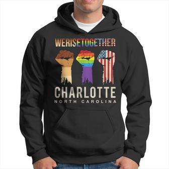We Rise Together Lgbt Charlotte Pride North Carolina Hoodie | Mazezy DE