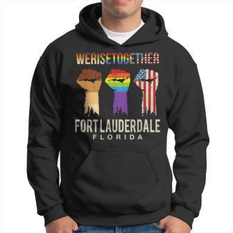 We Rise Together Lgbt Fort Lauderdale Pride Florida Hoodie | Mazezy