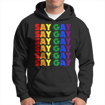 We Say Gay Pride - Lgbt Florida Proud Clothing Hoodie - Seseable