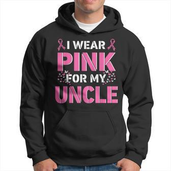 I Wear Pink For My Uncle Breast Cancer Awareness Faith Love Hoodie | Mazezy