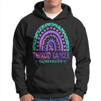 We Wear Purple Pink And Teal For Thyroid Cancer Awareness Hoodie - Monsterry UK