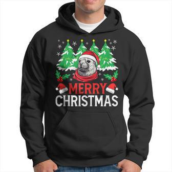 Weddell Seal Christmas Pajama Costume For Xmas Holiday Hoodie | Mazezy