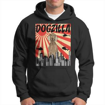 Weimar Dogzilla Japanese Dog Puppy Hoodie | Mazezy