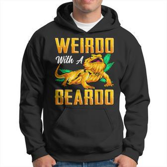 Weirdo With A Beardo Bearded Dragon Beardie Lover Hoodie | Mazezy
