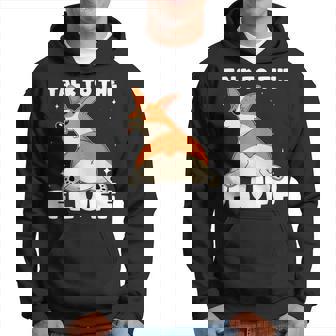 Welsh Corgi Butt Meme Talk To The Fluff Disapproving Corgi Hoodie | Mazezy