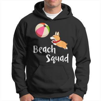 Welsh Corgi Dogs Beach Squad Summer Vacation Gift Outdoors Hoodie | Mazezy