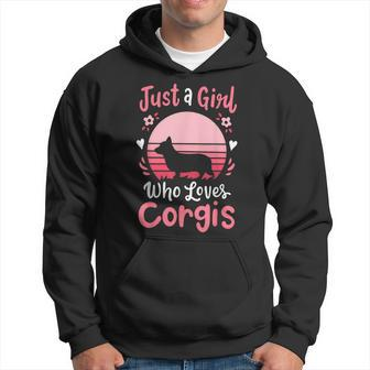 Welsh Corgi Just A Girl Who Loves Corgis Hoodie | Mazezy