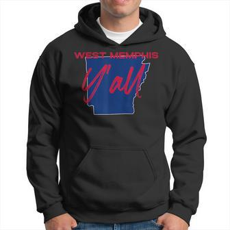 West Memphis Arkansas Yall Ar Pride State Map Cute Hoodie | Mazezy AU