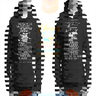 When You Enter This Library Librarian Bookworm Book Reader Hoodie | Mazezy