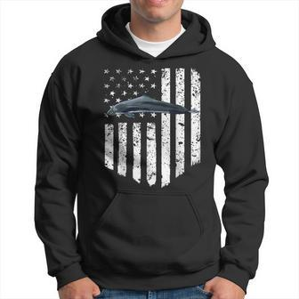 White American Flag False Killer Whale 4Th Of July Hoodie | Mazezy