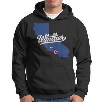 Whittier California Ca Map Hoodie | Mazezy