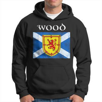 Wood Clan Scottish Name Scotland Flag Wood Funny Gifts Hoodie | Mazezy