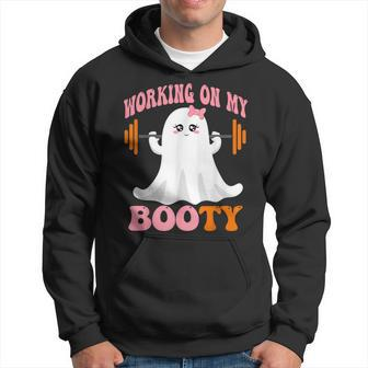 Working On My Booty Boo-Ty Ghost Boo Gym Lover Halloween Hoodie - Monsterry