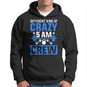 Workout Squad 5Am Crew Funny Gym Quote Hoodie - Seseable