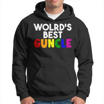 Worlds Best Guncle Gay Uncle Lovers Hoodie | Mazezy