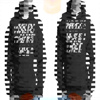 Worlds Okayest Uncle Funny Uncle Birthday Best Uncle Hoodie | Mazezy