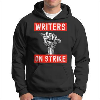 Writers Guild Of America On Strike Anti Ai Chatbots Wga Hoodie - Monsterry