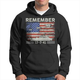 Wwii Remember Pearl Harbor Memorial Day December 7Th 1941 Hoodie | Mazezy