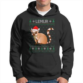 Xmas Lemur Ugly Christmas Sweater Party Hoodie - Monsterry DE