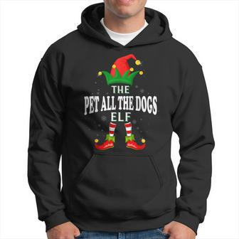 Xmas Pet All The Dogs Elf Family Matching Christmas Pajama Hoodie - Thegiftio UK