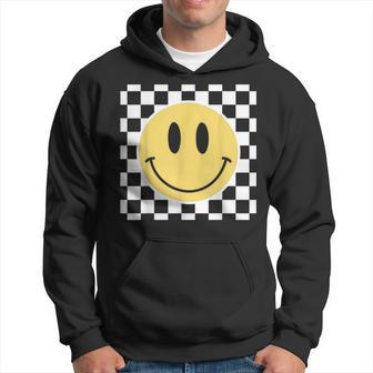 Yellow Smile Face Retro Happy Face Vintage Smiling 70S Peace Hoodie | Mazezy