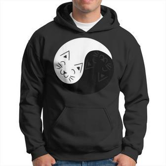 Yin And Yang Cats Cat Animal S Hoodie | Mazezy