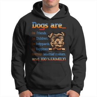 Yorkie Dogs Are Our Friends Our Children Our Bodyguards Hoodie - Thegiftio UK