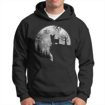 Yorkshire Terrier And Moon Funny Halloween Dog Lover Vintage Moon Funny Gifts Hoodie | Mazezy
