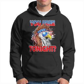 You Free Tonight Usa American Flag Patriotic Eagle Mullet Hoodie | Mazezy