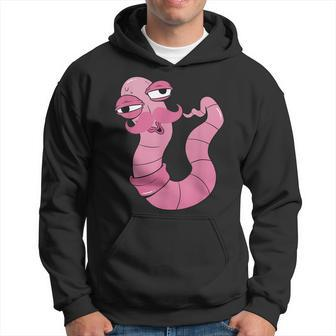 Youre Worm With A Mustache Funny Meme For Men Women Hoodie - Seseable