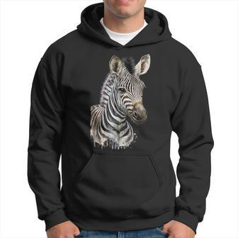 Zebra Watercolor Hoodie | Mazezy