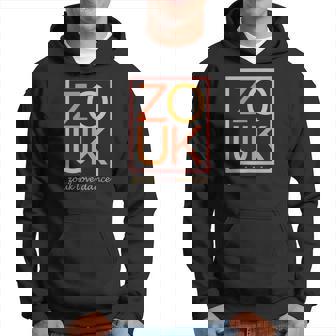 Zouk Love Dance Fun Novelty Minimalist Typography Dancing Hoodie | Mazezy